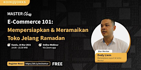 E-Commerce 101: Mempersiapkan & Meramaikan Toko Jelang Ramadan primary image