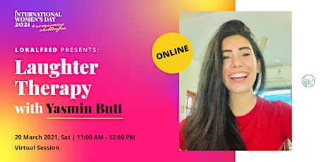 [Online] Laughter Therapy with Yasmin Butt primary image