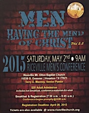 Riceville Mt. Olive Baptist Church 7th Annual Mens Conference primary image