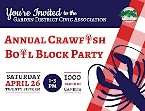 GDCA Annual Crawfish Boil Block Party primary image