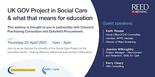 UK GOV Project in Social Care & what that means for education