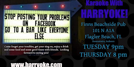 Tuesday Karaoke at Finns Beachside Pub