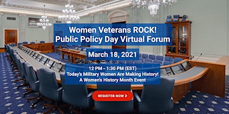 Women Veterans ROCK! Public Policy Day Virtual Forum - - SOLD OUT primary image