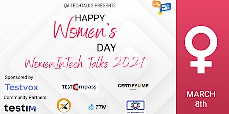 WomenInTech Talks 2021 - Women's Day Special primary image