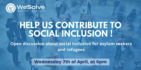 Open discussion about social inclusion for asylum seekers and refugees primary image
