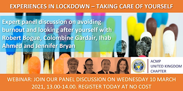 Panel Discussion: Experiences in Lockdown – Taking Care of Yourself