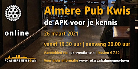 Primaire afbeelding van Almere Pub Kwis,  de APK voor je kennis