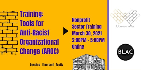 Tools for Anti-Racist Organizational Change  Training primary image