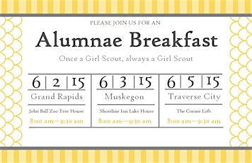 2015 Muskegon Girl Scouts Alumnae Breakfast primary image