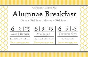 2015 Traverse City Girl Scouts Alumnae Breakfast primary image