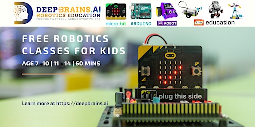 FREE Online Robotics Classes for Kids Age 7-14 | DeepBrains.AI