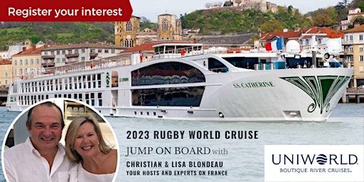 Primaire afbeelding van France 2023 Rugby World Cruise  (Expression of interest)