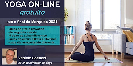 Imagem principal do evento Yoga On-line Gratuito até o final de 16 de Abril de 2021