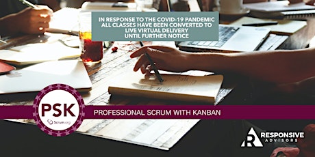 2-Day 9am-5pm Professional Scrum with Kanban (PSK) - Pacific Time Zone primary image