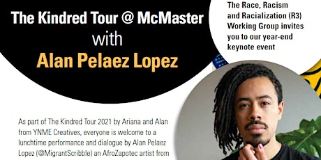 Imagem principal do evento The Kindred Tour at McMaster with Alan Pelaez Lopez