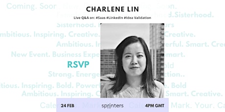 LIVE Q&A with Charlene Lin #Saas #LinkedIn #Idea Validation primary image