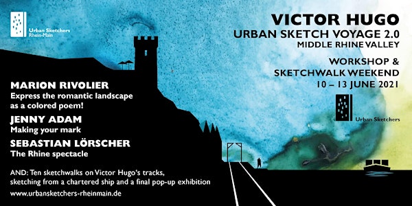 Victor Hugo Urban Sketch Voyage 2.0 Middle Rhine Valley