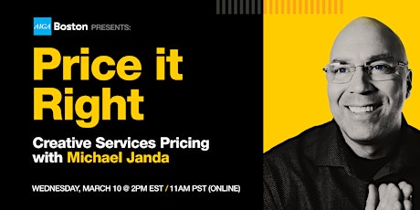 Price it Right: Creative Services Pricing with Michael Janda primary image