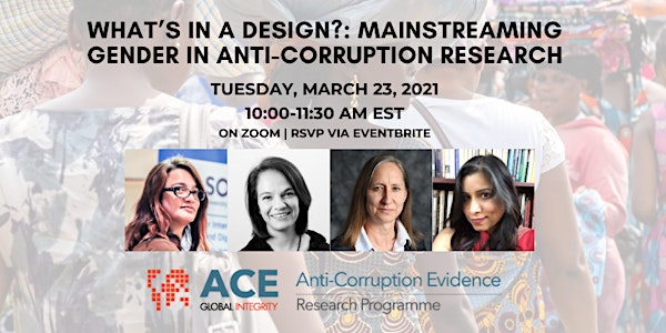 What’s in a Design? Mainstreaming Gender in Anti-Corruption Research