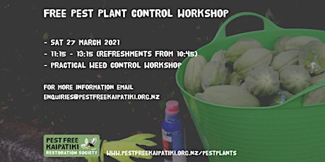 Free Pest Plant Control Workshop primary image