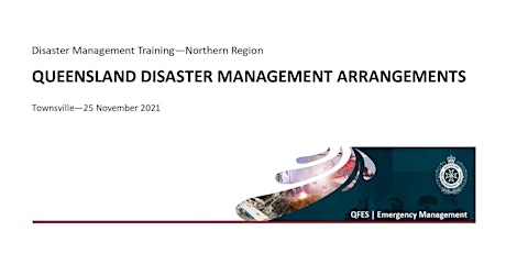 DM Training - Queensland Disaster Management Arrangements primary image