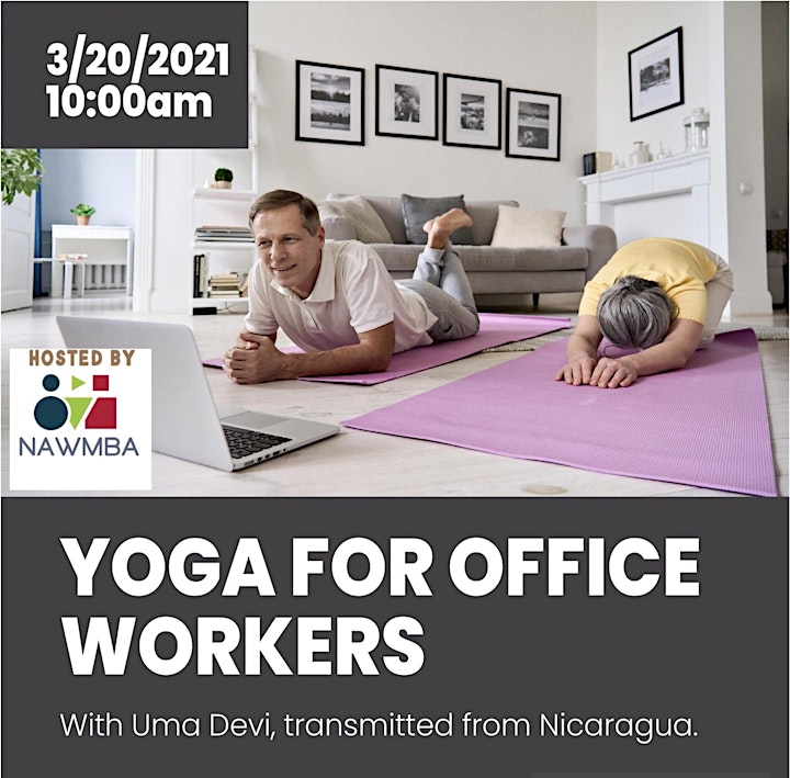 Yoga for Office Workers (Session 3 - Wednesday 3/17 at 7pm) image