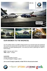 BMW PRESENTS :: OUR ANSWER TO THE MADNESS :: primary image