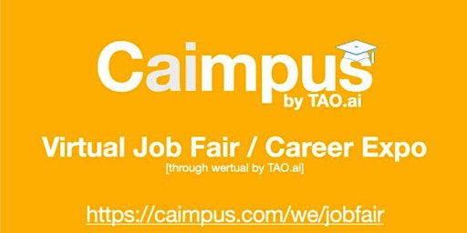 #Caimpus Virtual Job Fair/Career Expo #College #University Event#SLC