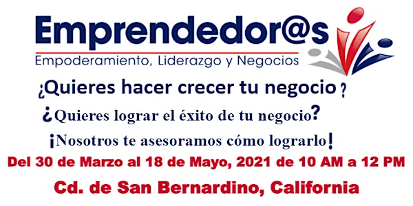 Programa Emprendedor@s_Ciudad de San Bernardino, CA
