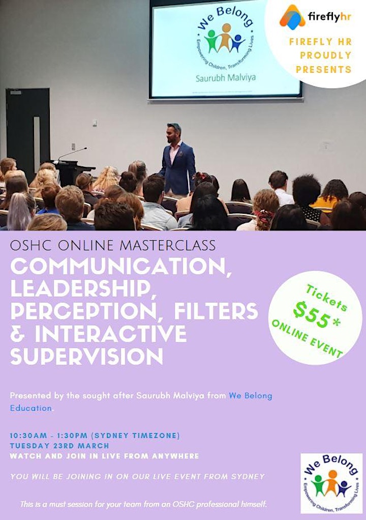 
		ONLINE - OSHC Masterclass: Communication, Leadership & Supervision & more image
