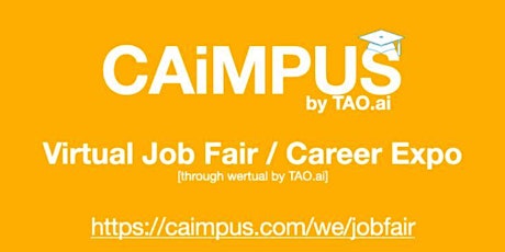 #Caimpus Virtual Job Fair/Career Expo #College #University Event#Chicago