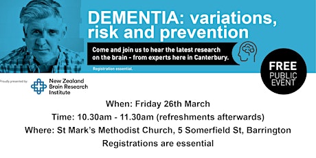 Dementia: variations, risk and prevention