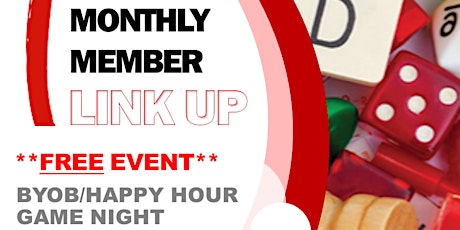 **FREE** Virtual Happy Hour/Game Night:  SMA  Monthly Member Link up primary image
