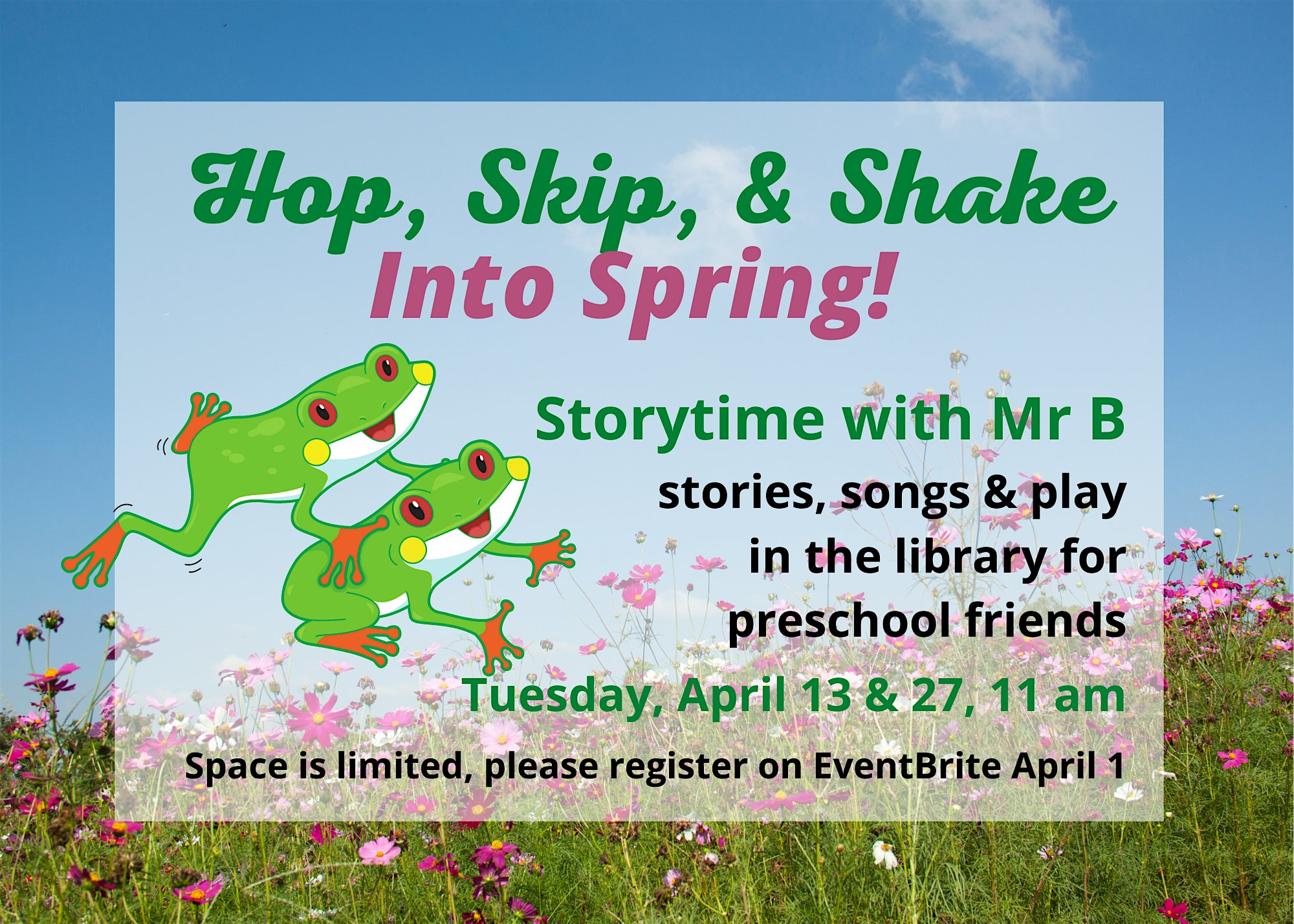 N Main St Story Time With Mr B April 13