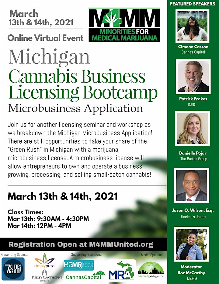 
		Michigan Cannabis Business Licensing Bootcamp image
