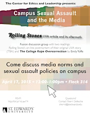 Fusion Discussion: Campus Sexual Assault and the Media primary image