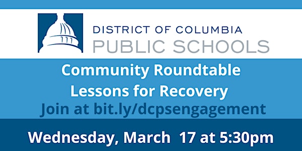 Community Roundtable, Lessons for Recovery