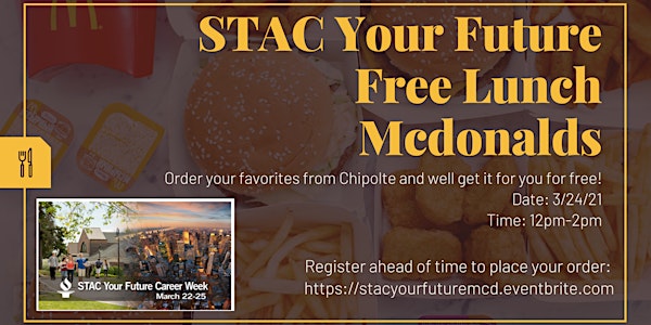 STAC Your Future Free Lunch: Mcdonalds