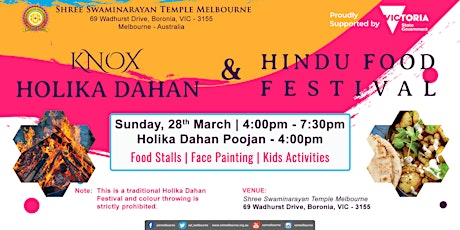 Knox Holika Dahan & Hindu Food Festival 2021 primary image
