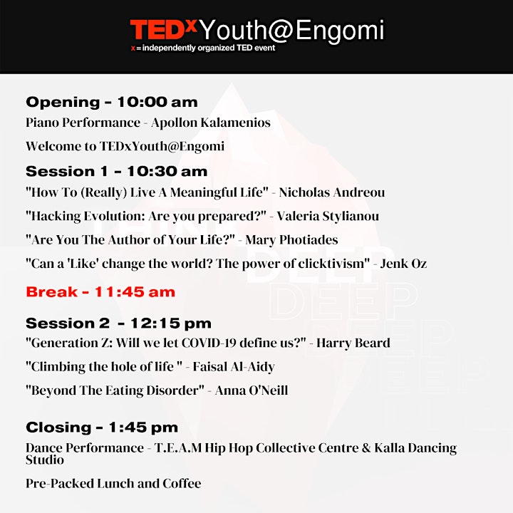 
		TEDxYouth@Engomi - Think Deep image

