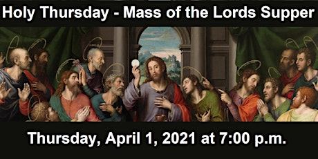 Holy Thursday - Mass of the Lord's Supper primary image