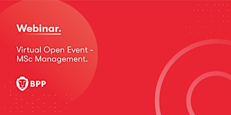 Virtual Open Event – MSc Management primary image