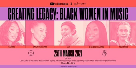 YouTube Music x gal-dem present - Creating A Legacy: Black Women In Music primary image