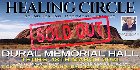 [SOLD OUT] Healing Circle: Sound Healing with Mark | (Dural Memorial Hall) primary image