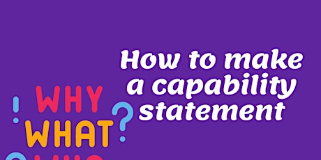 How to make a capability statement primary image