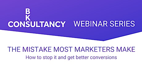 WEBINAR:  Are you making this marketing mistake? primary image