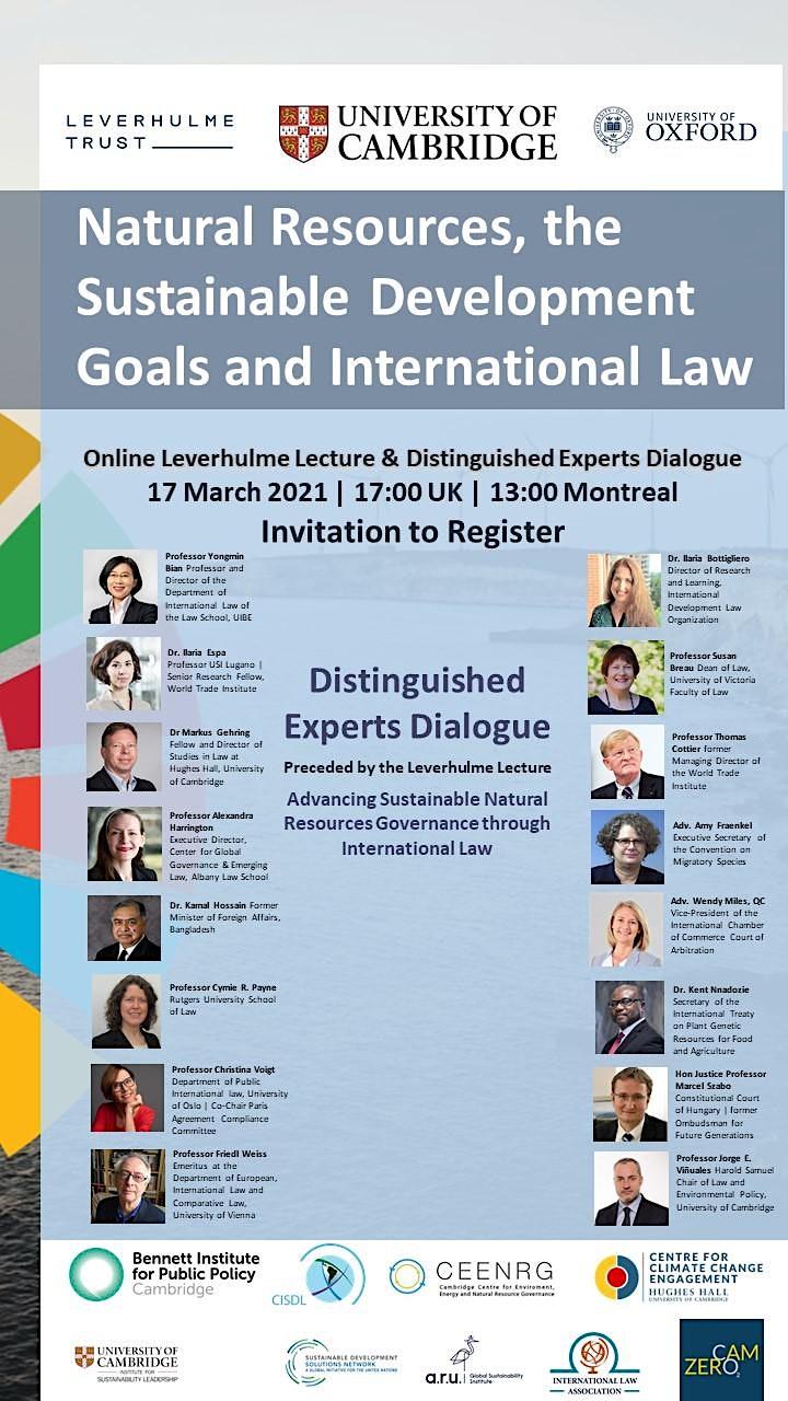 Natural Resources, the Sustainable Development Goals and International Law image