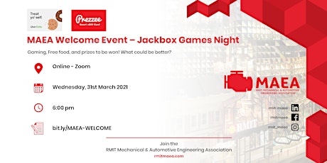 MAEA Welcome Event – Jackbox Games Night