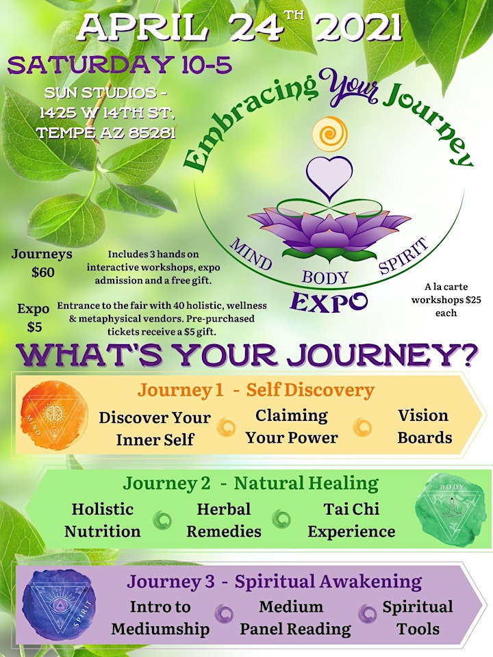 Embracing Your Journey Expo - April 24th 2021 image