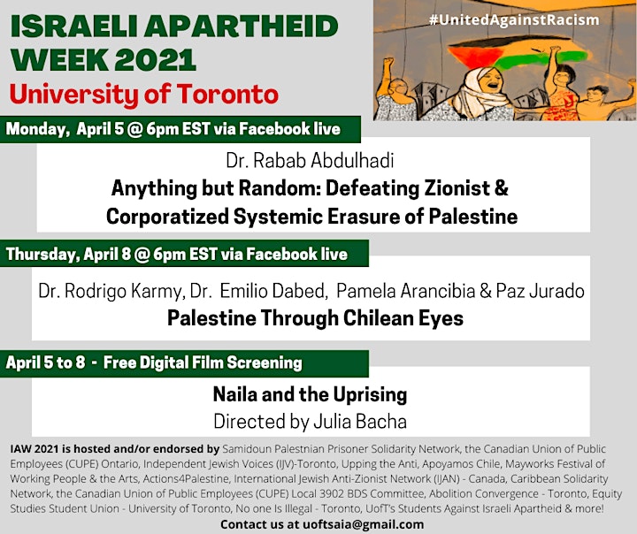 
		Dr. Rabab Abdulhadi keynote, Israeli Apartheid Week @ University of Toronto image
